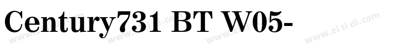 Century731 BT W05字体转换